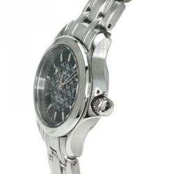 Omega Black Stainless Steel Jacques Mayol Limited Edition Women's Wristwatch 26MM