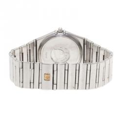 مملوكة مسبقًا Omega White Stainless Steel Constellation 1552 Women’s Wristwatch 33MM