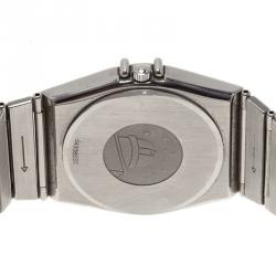 Pre Owned Omega Silver Stainless Steel Constellation 1448 Women’s Wristwatch 33MM