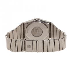 Pre Owned Omega Black Stainless Steel Constellation Women’s Wristwatch 33MM