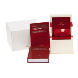 Pre Owned Omega Mother of Pearl 18K Yellow Gold Constellation Mini Women's Wristwatch 22MM