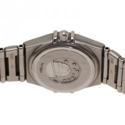 Pre Owned Omega Blue Stainless Steel Constellation My Choice Women's Wristwatch 26MM