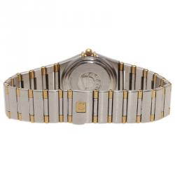 Pre Owned Omega 18K Yellow Gold & Stainless Steel Constellation Women's Wristwatch 25mm