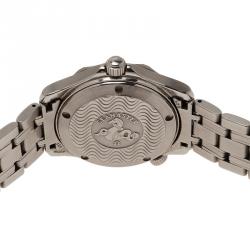 Omega Red Stainless Steel Seamaster Women's Wristwatch 36MM