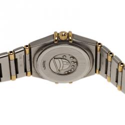 Omega Mother of Pearl 18K Yellow Gold and Stainless Steel Constellation Women's Wristwatch 22 MM