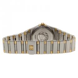Omega Mother of Pearl 18K Yellow Gold and Stainless Steel Constellation Women's Wristwatch 22 MM