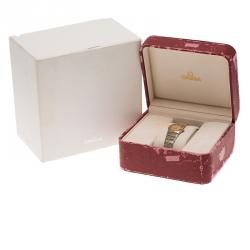 Omega Cream Stainless Steel Constellation Women's Wristwatch 24 MM