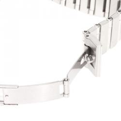 Pre Owned Omega White Stainless Steel Constellation Women's Wristwatch 28MM