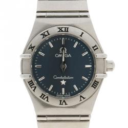 Omega Grey Stainless Steel Constellation Women's Wristwatch 23MM