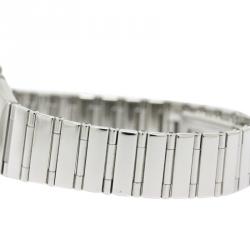 Pre Owned Omega Pink Stainless Steel Constellation Women's Wristwatch 25MM