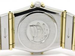 Omega Gold 18K Yellow Gold and Stainless Steel Constellation Women's Wristwatch 22MM