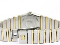 Omega Gold 18K Yellow Gold and Stainless Steel Constellation Women's Wristwatch 22MM