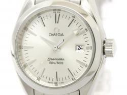 Pre Owned Omega Silver Stainless Steel Seamaster Aqua Terra Women's Wristwatch 29MM