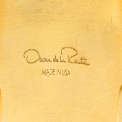 مملوكة مسبقًا Oscar de la Renta Crystal & Gold Tone Open-Cuff Bracelet