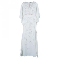 Pre Owned قفطان اوسكار دي لا رينتا مشغول خرز L