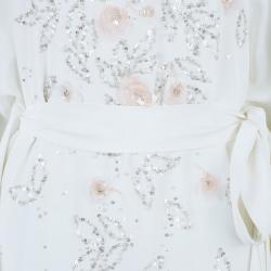 Pre Owned قفطان اوسكار دي لا رينتا مشغول خرز L