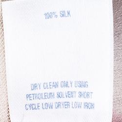 Pre Owned بلوزة أوسكار دي لا رينتا شيفون موردة S