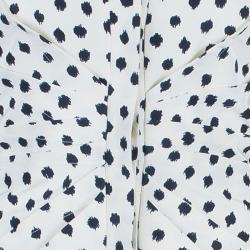 Pre Owned Oscar De La Renta Polka-dot Dress Coat M