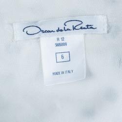Pre Owned Oscar De La Renta Polka-dot Dress Coat M