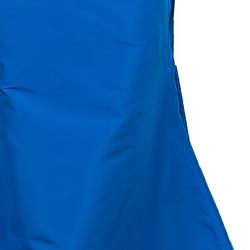 Pre Owned Oscar de la Renta Blue Silk Faille Trumpet Gown M