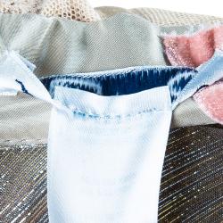 Pre Owned Oscar de la Renta Gold One Shoulder Dress M