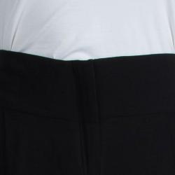 Pre Owned Oscar De La Renta Black Silk Palazzo Pants XL