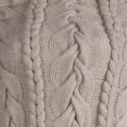 Pre Owned Oscar De La Renta Beige Cashmere Knitted Sweater S