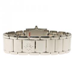 Pre Owned Patek Philippe Black Stainless Steel Twenty 4 Women's Wristwatch 26MM