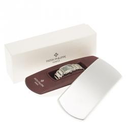 Pre Owned Patek Philippe Black Stainless Steel Twenty 4 Women's Wristwatch 26MM