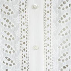 Paul and Joe White Eyelet Lace Insert Shirt L
