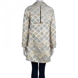 Paul and Joe Lurex Detail Geometric Pattern Double Breasted Jacket L