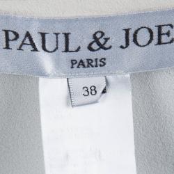 Paul & Joe Cream Long Sleeve Overlap Dress M