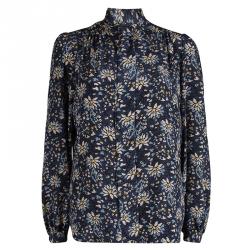 Paul And Joe Blue Floral Printed Tie Detail Josefine Blouse L