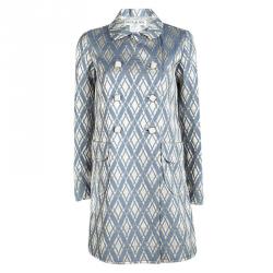 Paul and Joe Embossed Jacquard Double Breasted Coat S