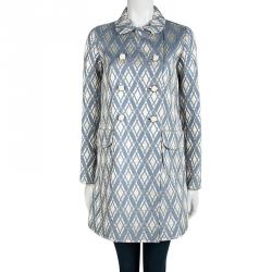 Paul and Joe Embossed Jacquard Double Breasted Coat S