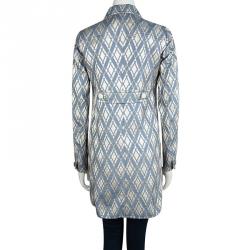 Paul and Joe Embossed Jacquard Double Breasted Coat S