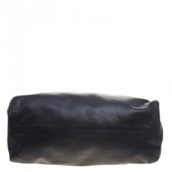 Paule Ka Black Leather Tote