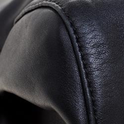 Paule Ka Black Leather Tote