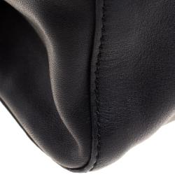 Paule Ka Black Leather Tote