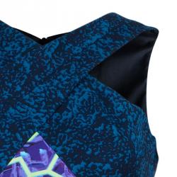Peter Pilotto Multicolor Print Criss Cross Sleeveless Dress M