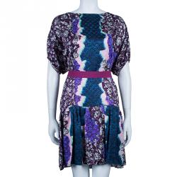 Peter Pilotto Multicolor Printed Roamer Short Dress M