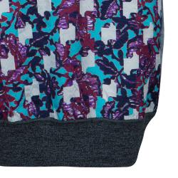 Pre Owned Peter Pilotto Grey Printed Long Sleeve Dress S