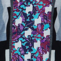 Pre Owned Peter Pilotto Grey Printed Long Sleeve Dress S