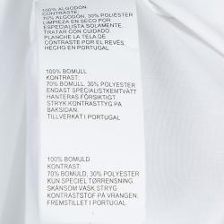 Pre Owned Peter Pilotto White Lace Detail Long Sleeve Cotton Eero Blouse M