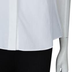 Pre Owned Peter Pilotto White Lace Detail Sleeveless Eero Blouse M