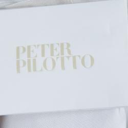 Pre Owned Peter Pilotto White Lace Detail Sleeveless Eero Blouse M