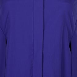 Pre Owned Peter Pilotto Blue Broderie Anglaise Sleeveless Shirt S