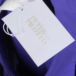 Pre Owned Peter Pilotto Blue Broderie Anglaise Sleeveless Shirt S