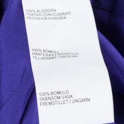 Pre Owned Peter Pilotto Blue Broderie Anglaise Sleeveless Shirt S