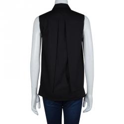 Peter Pilotto Black Embroidered Sleeveless Top S